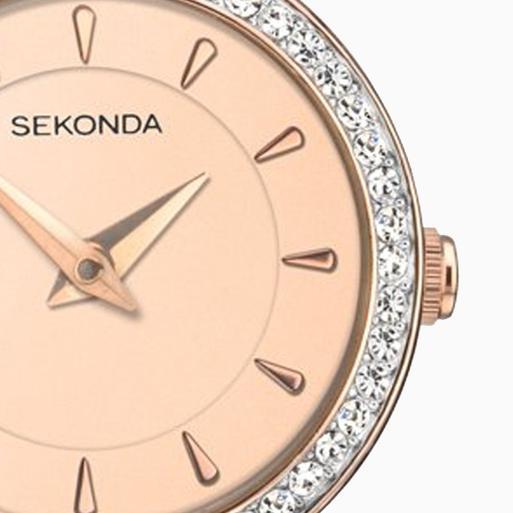 Sekonda Ladies Gift Set Watch 2533G Round 23mm Rose Gold